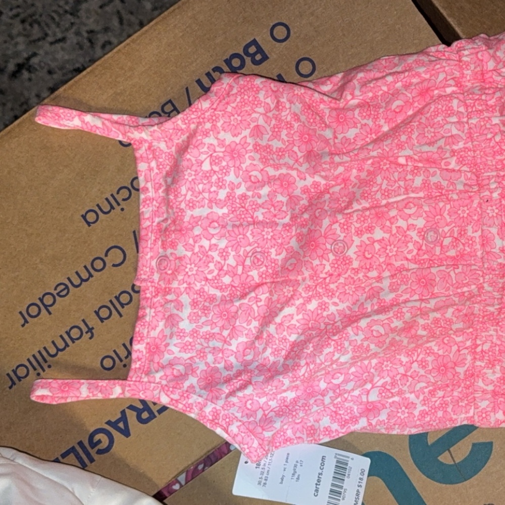 2T girl romper pink